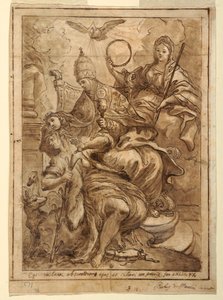 Church Triumphant over Falsehood, ca. 1700