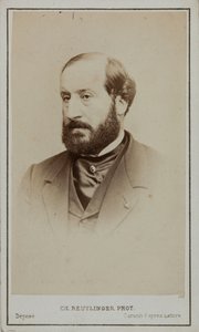Portrait of Émile Augier 1820-1889 by Paris . Photo studio Reutlinger