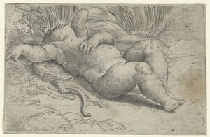 Sleeping Cupid by Parmigianino