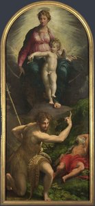 The Madonna and Child with Saints John the Baptist and Jerome by Parmigianino