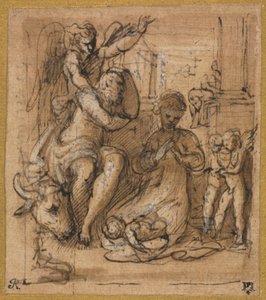 The Nativity with the Dream of Joseph, c. 1527-1530 by Parmigianino