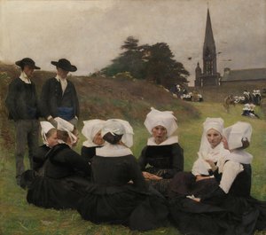 Les Bretonnes au Pardon by Pascal Adolphe Jean Dagnan Bouveret