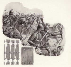 Army of the Caliph of Persia in the Middle Ages by Pat (1907-95) Nicolle