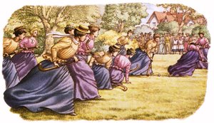 Hockey, as Played by Women in Long Skirts