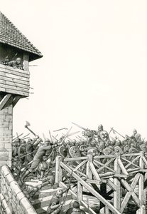 Norman Conquest: troops advancing up the Thames