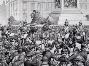 Protests in Trafalgar Square by the London Poor