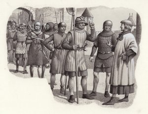 Foot soldiers from the 14th century