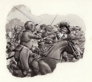 Heavily armoured cavalry of the 17th century