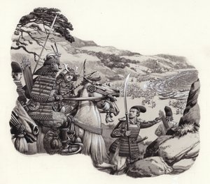 Mongols invade Japan