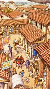 Typical London Street in Roman Times