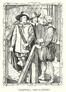 Oliver Cromwell and John Hampden by Patten (after) Wilson