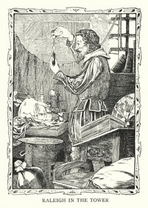 Sir Walter Raleigh in the Tower of London by Patten (after) Wilson