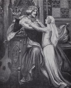 King Richard II with the young Isabella of Valois by Paul (after) Hardy
