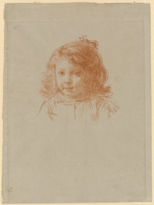 Bust of a Young Girl (recto); Profile of a Young Girl (verso) by Paul Adolphe Rajon