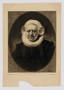 Portrait of an Old Lady by Paul Adolphe Rajon