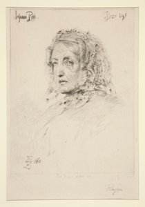Suzanna Rose, after Sandys by Paul Adolphe Rajon