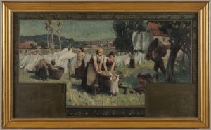Sketch for the Arcueil-Cachan town hall: Les Blanchisseuses