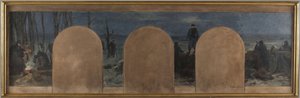 Sketch for the Cabinet of the Prefect of the Hôtel de Ville: External Defense during the Siege of Paris in 1870 by Paul Albert Baudouin