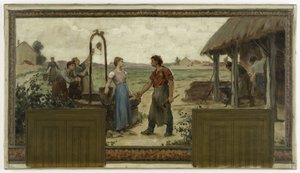 Sketch for the Town Hall of Saint-Maur-des-Fossés: The Engagement, in 1883
