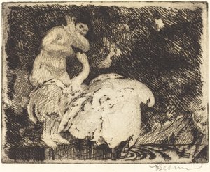 Leda Bathing by Paul Albert Besnard