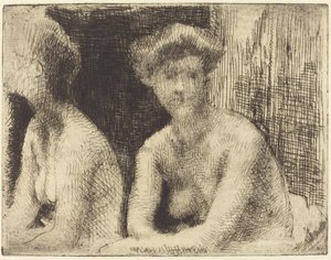 Nude Woman by a Looking Glass, 1889
