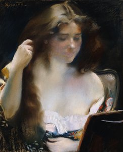 Young Woman at Her Toilet
