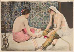 Girls Playing Knucklebones