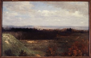 View of Bois de Boulogne from Boulevard Suchet, circa 1860 by Paul Alfred de Curzon