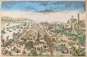The Fair of Beaucaire and a view of Tarascon by Paul André Basset