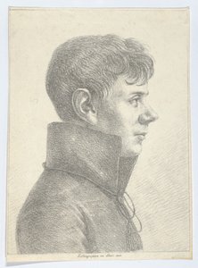 Portrait of a Young Man in Profile