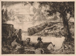 Ohio River at Empire, Ohio by Paul B. Travis