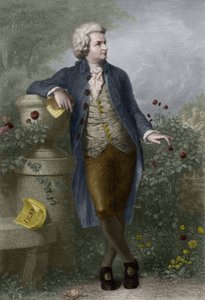 Portrait of Wolfgang Amadeus Mozart (1756-1791) in Salzburg. Engraving by Paul Barfus (1823-1895).