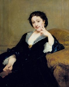 Portrait of Madeleine Brohan from the Comedie Francaise (Painting by Paul Baudry) by Paul Baudry