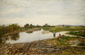Landscape with Three Figures by Paul Baum