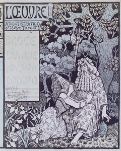 The Enchanter Merlin and the Fairy Vivien in the Forest of Broceliande, from 