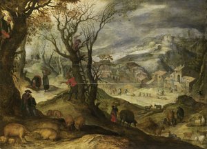 Winter Landscape by Paul Bril (copy after)