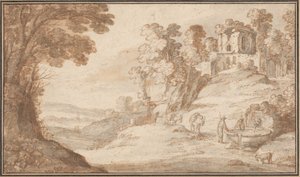Classical Landscape with a Fountain by Paul Bril