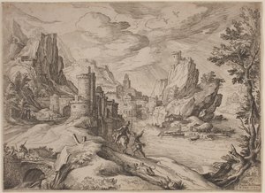 River Landscape with Travelers by Paul Bril