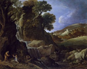 Christ Tempted in the Wilderness by Paul Brill