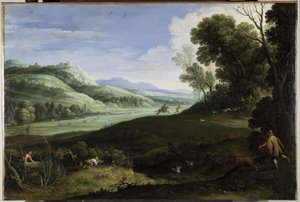 Landscape with Hunters