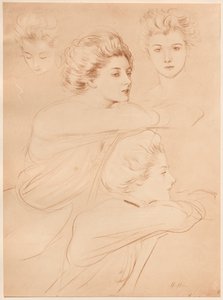 Parisian Woman by Paul Cesar Helleu