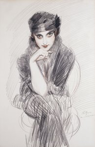 Portrait of a Lady, Possibly Madam Van Cleef by Paul Cesar Helleu