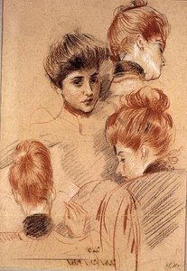 Studies of Mme. Helleu and Mme. Clarighy