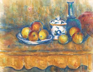Apples, Jug and Sugar Bowl by Paul Cezanne