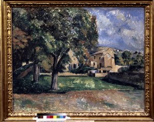 Trees in a Park. Jas de Bouffan by Paul Cézanne