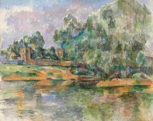Banks of the Seine at Médan by Paul Cézanne