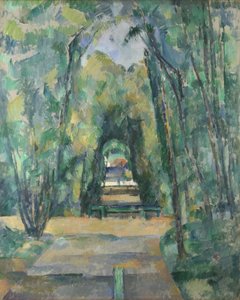 Avenue at Chantilly. Painting by Paul Cezanne, 1888 by Paul Cézanne