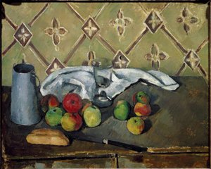Fruits, napkin and milk box