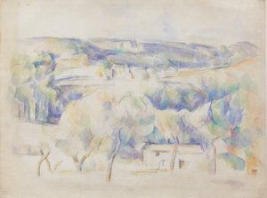 House and grove by Paul Cézanne