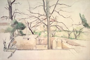 Jas de Bouffan in Winter by Paul Cezanne